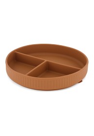 Bild på Mikk-line Silikontallrik med fack (Brown Sugar)