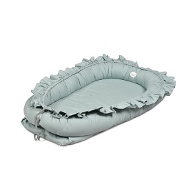 Bild på Mini Dreams Babynest Med Volang (Dusty Green)
