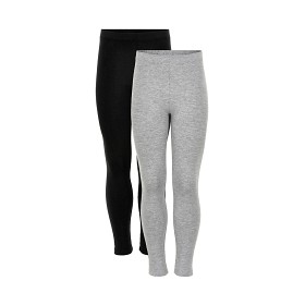 Bild på MINYMO Leggings 2-pack (Svart/Grå)