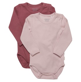 Bild på MINYMO Body 2-Pack (Mörkrosa/Ljusrosa)
