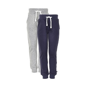 Bild på MINYMO Mjukisbyxor 2-pack (Grå/Mörkblå)