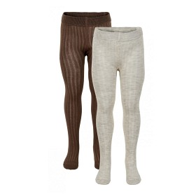 Bild på MINYMO Strumpbyxor 2-pack (Beige/Brun)