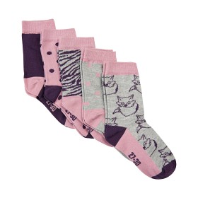Bild på MINYMO Strumpor 5-pack (Grå/Rosa)