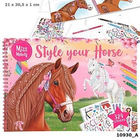 Bild på Miss Melody Style your horse (Målarbok)