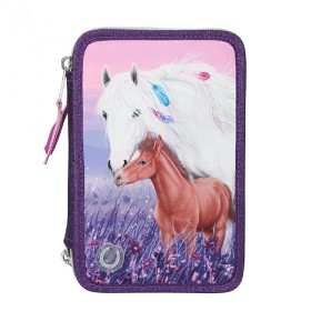Bild på Miss Melody Trippelpennfodral Violet Dreams med LED