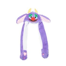 Bild på Mössa Monster med rörliga öron (Lila)