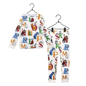 Bild på Mumin Alfabet Pyjamas (Vit)