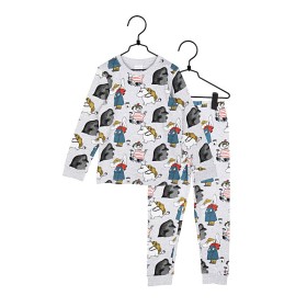 Bild på Mumin Hu Pyjamas (Grå) Strl 122/128