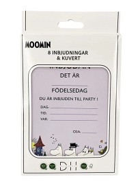 Bild på Mumin Inbjudningskort 8 st