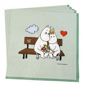 Bild på Mumin Servetter 16 st (Grön)