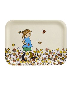 Bild på Muurla Bricka Be More Pippi 27x20 cm (Vit)