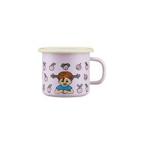 Bild på Muurla Mugg Emalj 2,5 dl Pippi Frukter (Rosa)