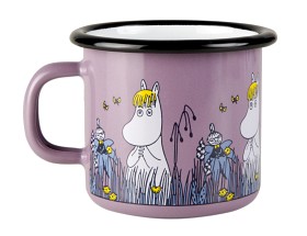 Bild på Muurla Mugg Emalj 2,5dl (Mumin Blommor Rosa)
