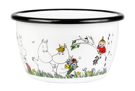 Bild på Muurla Skål Emalj 3dl (Mumin Happy Family)