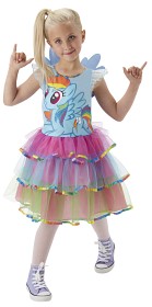 Bild på My Little Pony Rainbow Dash klänning M 5-6 år