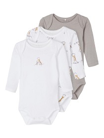 Bild på name it Body 3-pack Alloy Giraffe (Alloy) 2