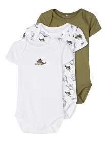 Bild på name it Body 3-pack Loden Dino (Loden Green)