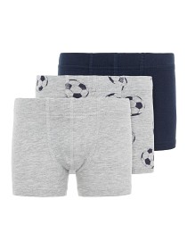 Bild på name it Boxer shorts 3-pack Fotboll (Grey Melange)