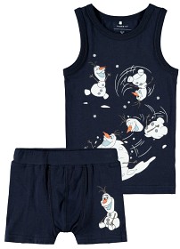 Bild på name it Frozen Olaf Boxer & linne (Dark sapphire)