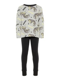 Bild på name it Självlysande Tvådelad Pyjamas (Grey Melange)