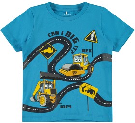 Bild på name it JCB Osvald T-shirt (Hawaiian Ocean)