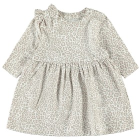 Bild på name it Klänning med rosettdetalj (Leopard snow white)