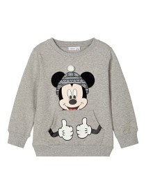 Bild på name it Mickey Gamal Tjocktröja (Grey melange)
