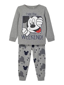 Bild på name it Mickey Pyjamas (Grey melange)