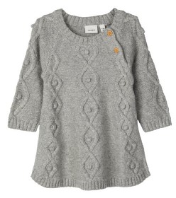 Bild på name it Nasil Stickad Klänning (Grey Melange)