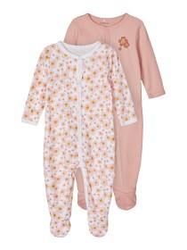 Bild på name it Pyjamas 2-Pack med knappar (Silver Pink) Rosa
