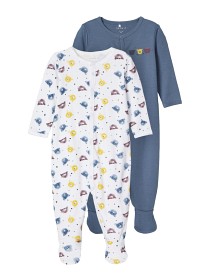 Bild på name it Pyjamas Bear 2-pack (China blue)
