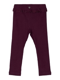 Bild på name it Ribbade Leggings (Lila Italian Plum)