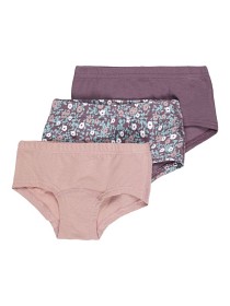 Bild på name it Tights 3-pack (Plum flower)