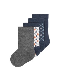Bild på name it Wak Babystrumpor Ull 4-pack (Ombre Blue) (50-56)