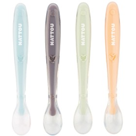 Bild på Nattou Soft Silicone Skedar 4-pack