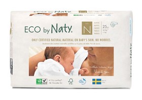 Bild på Naty Blöja stl N nyfödd 25 st