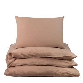 Bild på NG Baby Påslakanset Spjälsäng Muslin (Brown)