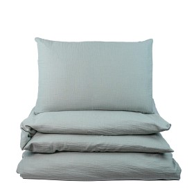Bild på NG Baby Påslakanset Spjälsäng Muslin (Frosty Green)