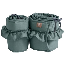 Bild på NG Baby Spjälskydd Bedside Crib Mood Ruffles (Petrol)