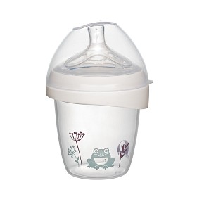 Bild på nip First Moments Flaska PP Wideneck Silikon 150 ml Onesize 0m+ S (Groda)