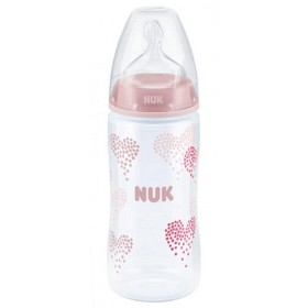 Bild på NUK First Choice PP-Flaska 300ml Silikon (Rosa)
