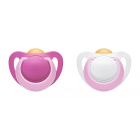 Bild på Nuk Genius Sugnapp Latex Strl.2 (Rosa/Vit)