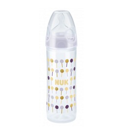 Bild på NUK New Classic PP-Flaska 250ml Silikon (Grå)
