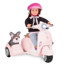 Bild på Our Generation Moped med sidovagn