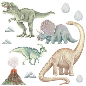 Bild på Pastelowe Wallsticker Dinosaurs 