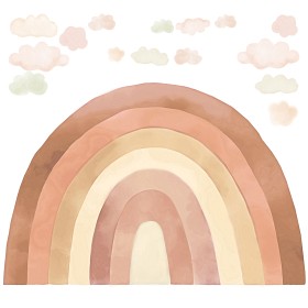 Bild på Pastelowe Wallsticker Rainbow (Beige)