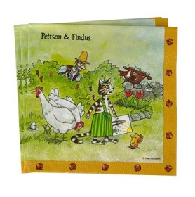 Bild på Pettson & Findus Servetter 16 st (Hönor)