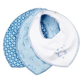 Bild på Pippi Drybib 3-pack Eko (Dusty Blue)
