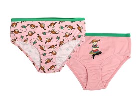 Bild på Pippi Långstrump Flätor Trosor 2-Pack (Rosa)