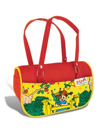 Bild på Pippi Långstrump Handväska (Röd/gul)